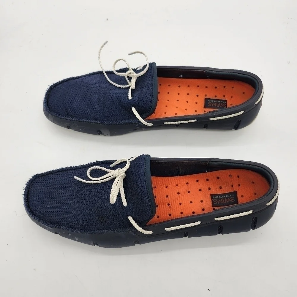 SWIMS Shoe Men 13 Breeze Knit Wave Slip On Penny Loafer Walking Drive Comfort